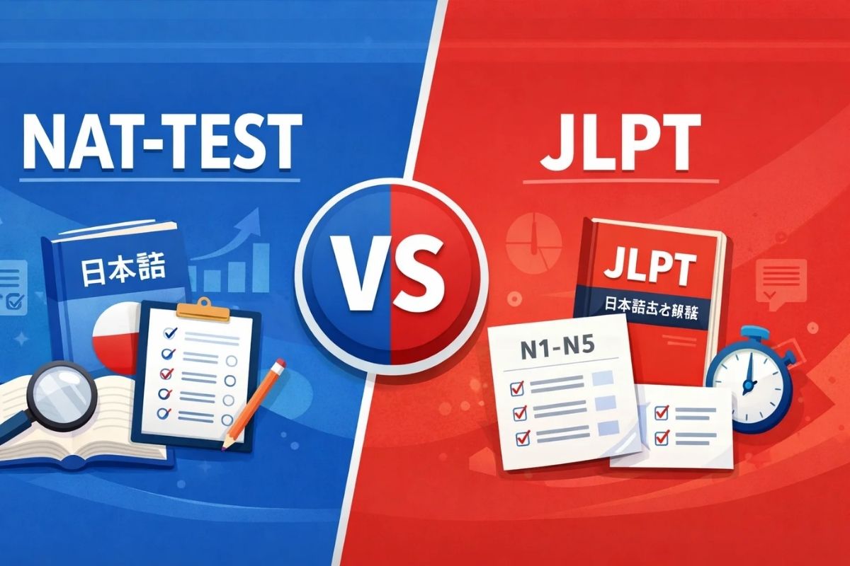 NAT TEST và JLPT cái nào khó hơn khi so cùng cấp độ?