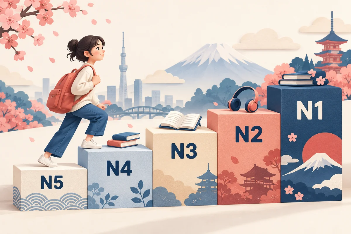 N1 N2 N3 N4 N5 là gì? Hiểu đúng hệ thống cấp độ JLPT