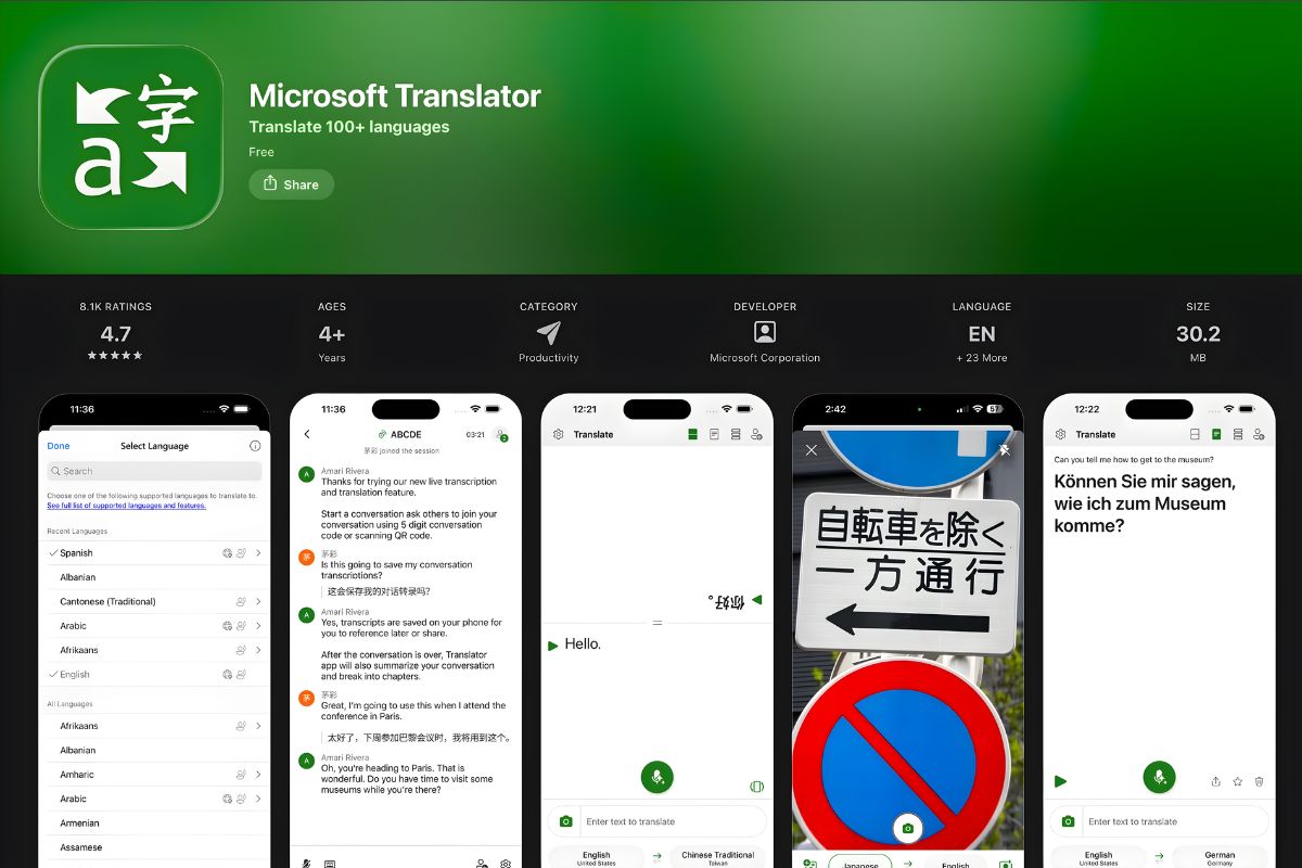 Microsoft Translator - Ứng dụng dịch tiếng Nhật chuyên nghiệp