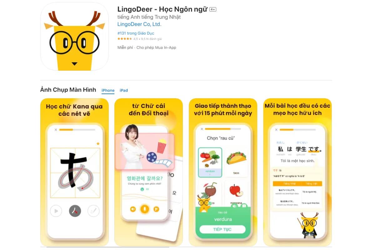 App học tiếng Nhật Minna No Nihongo