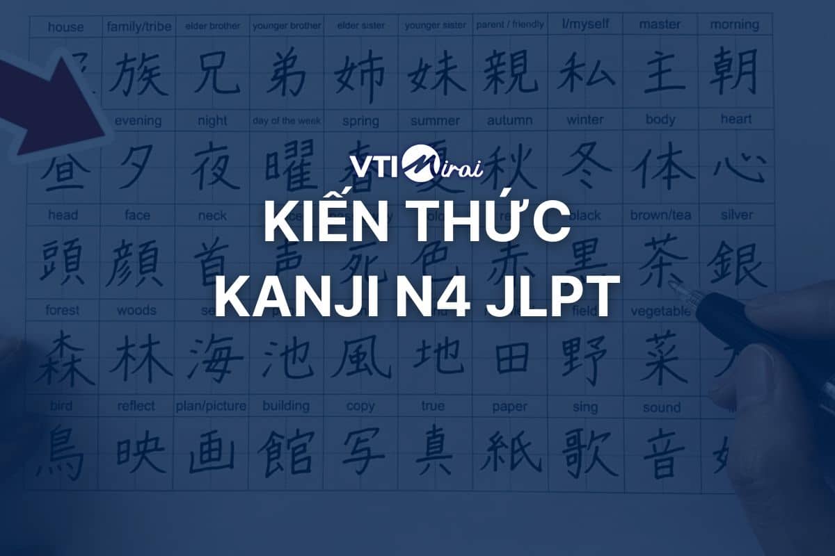 Kiến thức Kanji N4 JLPT trong đề thi mà bạn cần biết